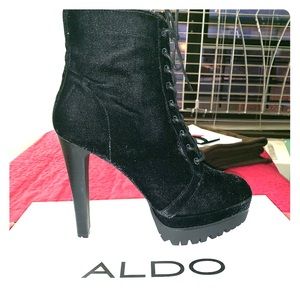 Brand new black bootie heels